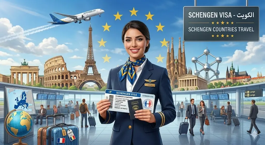 فيزا شنغن من الكويت